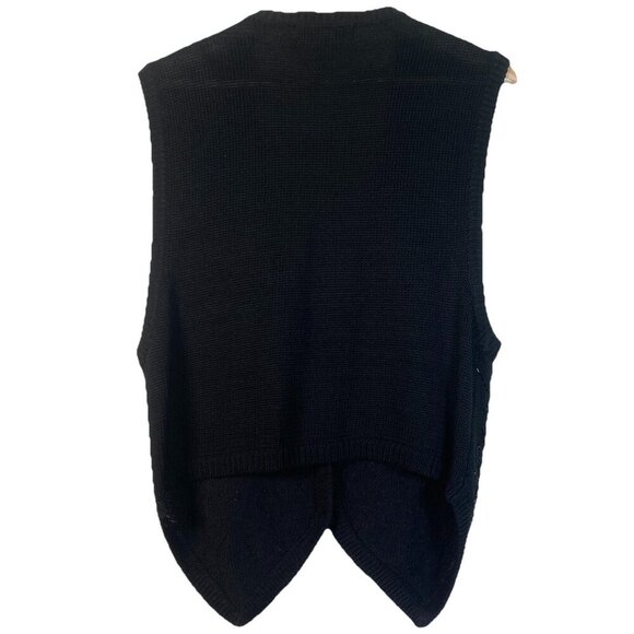 Bryn Connelly 90s Vintage Cotton Beaded Sweater Vest Cardigan Button Down Size S - Picture 7 of 13